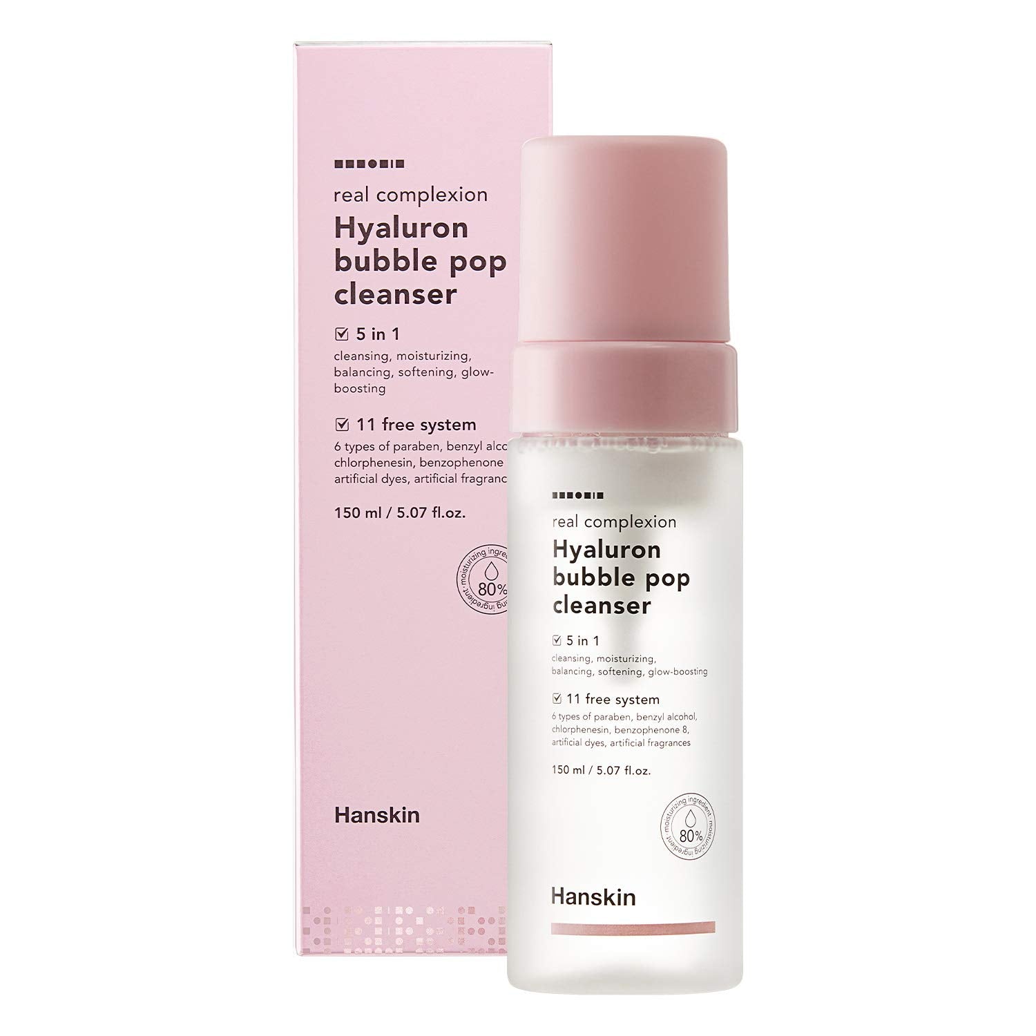 Hyaluron Bubble Pop Cleanser -  Hydrating Foaming Daily Face Wash