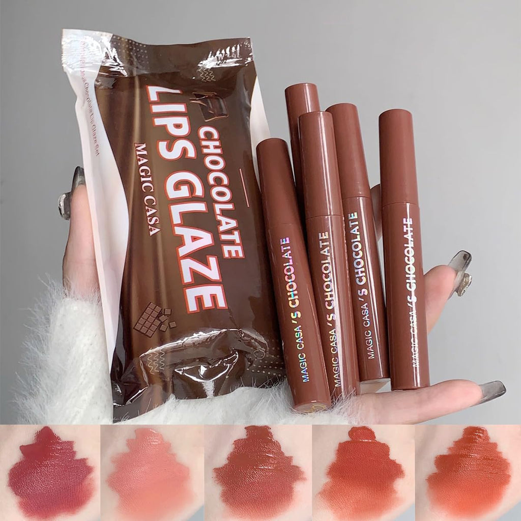 Chocolate Glaze 5-Color Matte Lip Set
