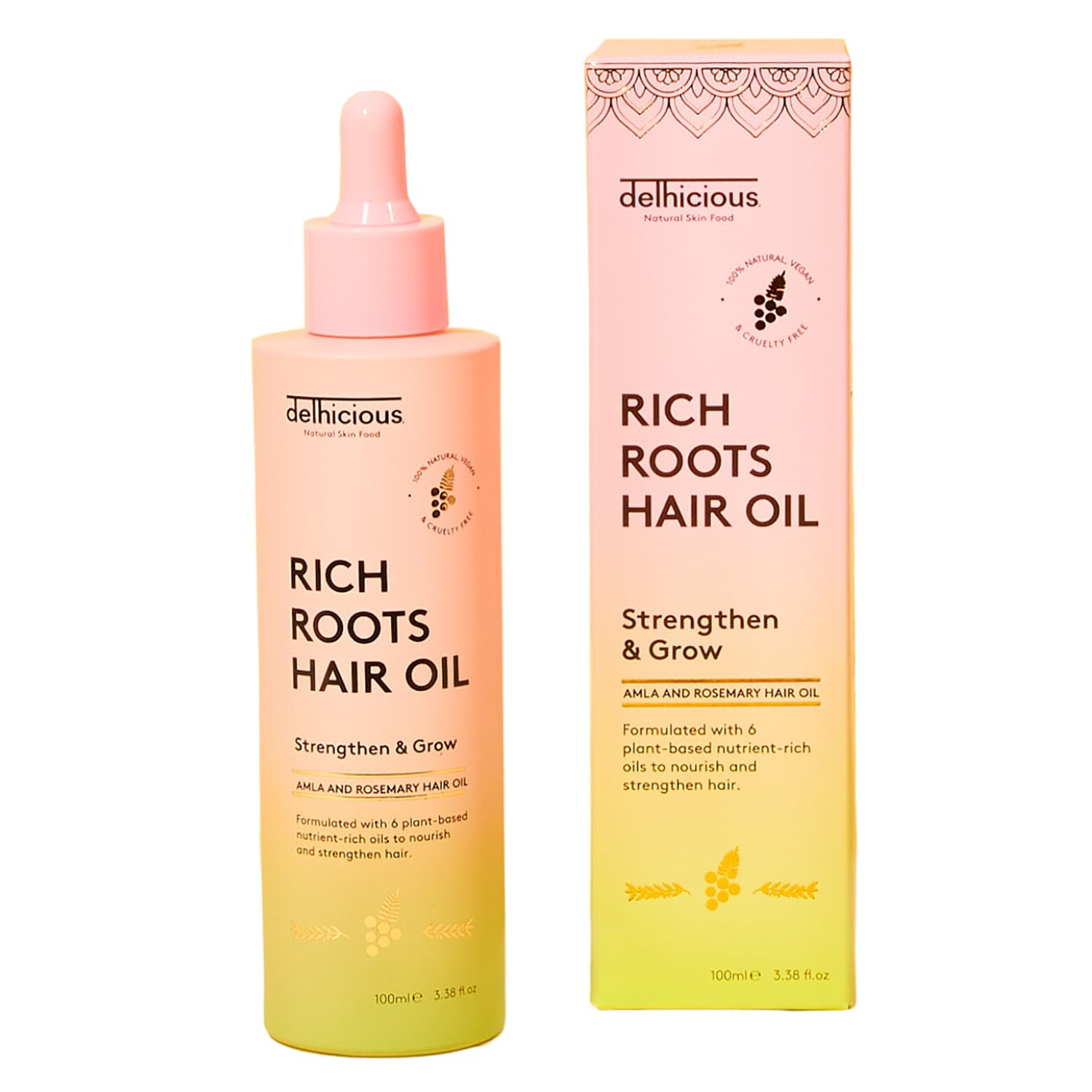 Amla & Rosemary Hair Growth Oil -  Rich Roots Strengthening Treatment