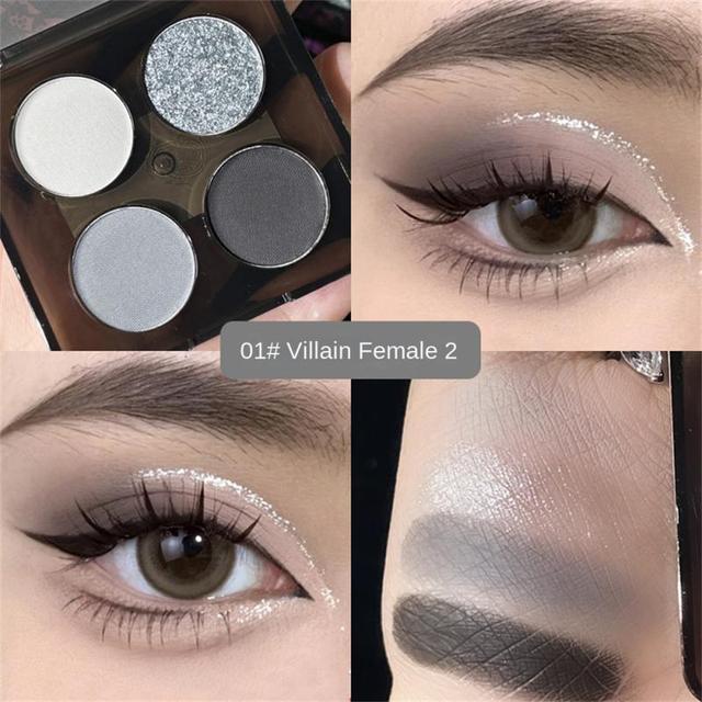 4-Color Pearlescent Eyeshadow Palette