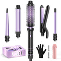 5-in-1 Curling Iron & Hot Air Styling Set -  Ceramic Multi-Tool