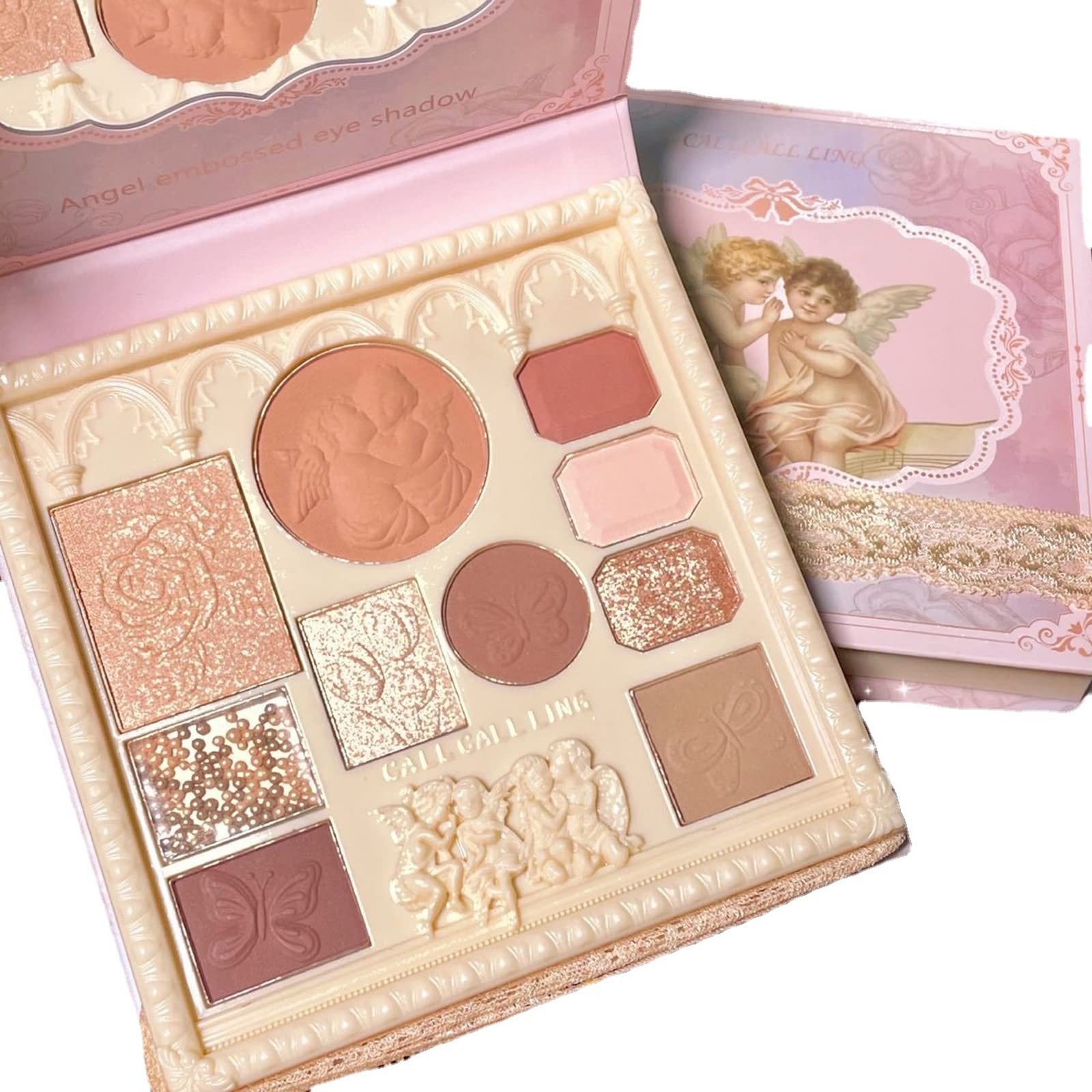 Angel Cupid 10-Color Eyeshadow & Blush Palette