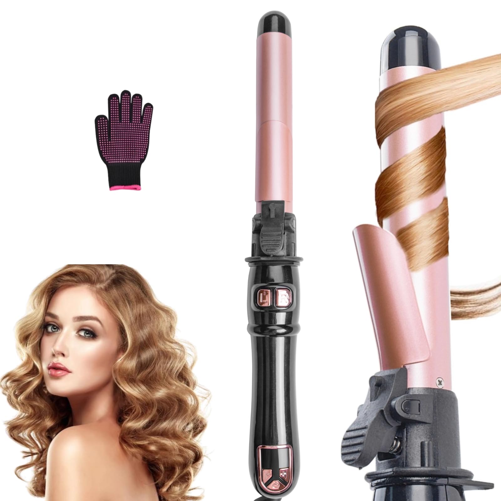 Automatic Rotating Curling Iron -  28mm Ceramic Wave Wand