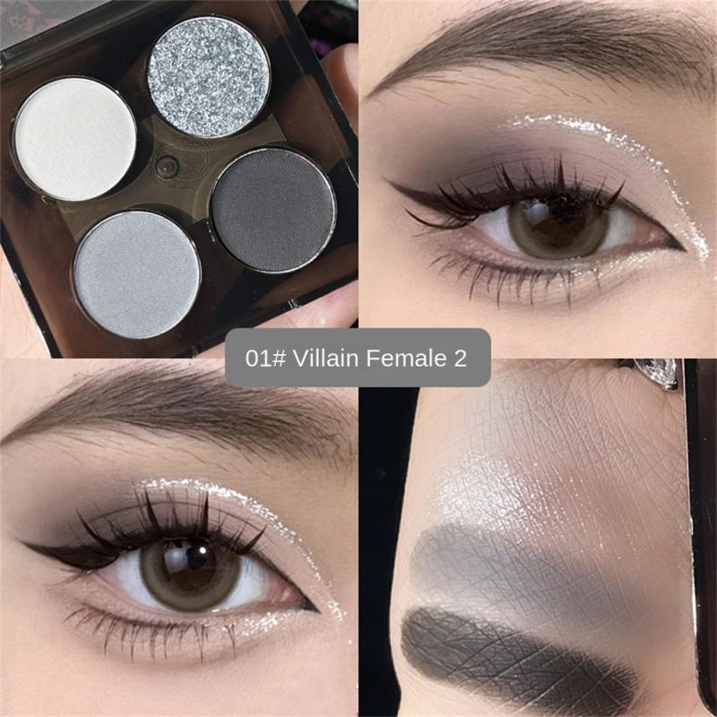 4-Color Pearlescent Eyeshadow Palette