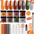 30-Piece Dip Powder Nail Starter Kit - 8 Fall Colors