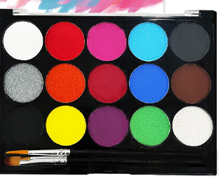 Neon Body & Face Paint Set