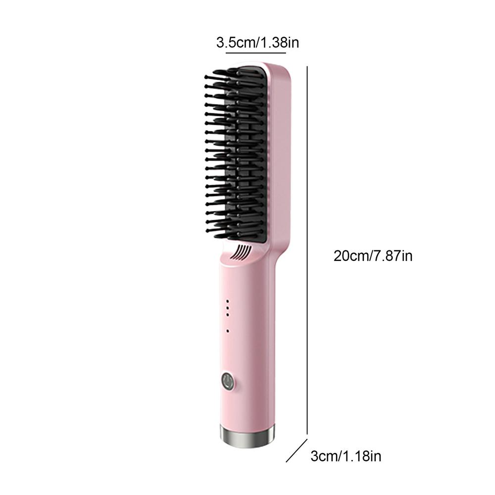 Fast Heated Hair Straightener Brush -  Cordless Styling Tool