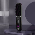 2-in-1 Wireless Hair Straightener & Curler Brush - Cordless